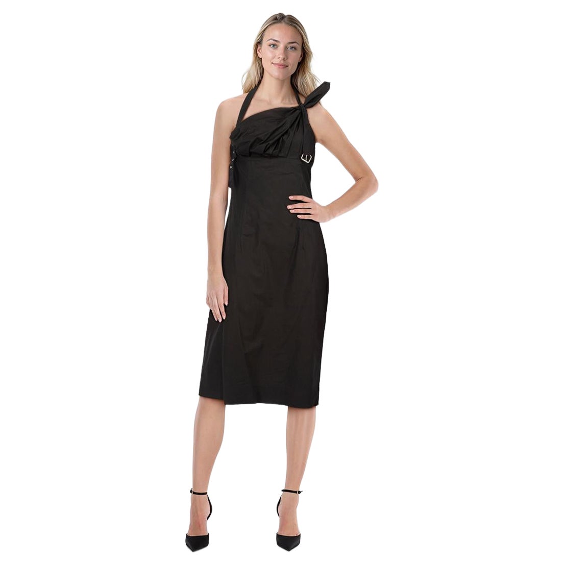 Vivienne Westwood Vivienne Westwood Red Label Black Corset Midi Dress Size L For Sale