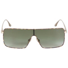 Victoria Beckham Khaki Gradient Shield Sunglasses