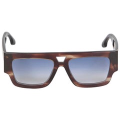 Victoria Beckham Dark Brown Square Gradient Sunglasses