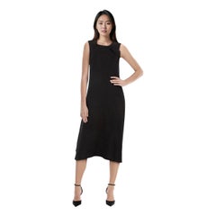 Yohji Yamamoto Black Wool Loose Fitted Dress Size XS