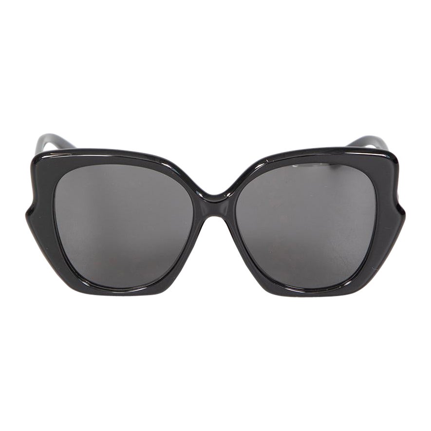 Loewe Shiny Black Butterfly Sunglasses For Sale