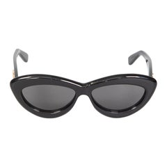 Loewe Black Cat Eye Tinted Oversized Sunglasses
