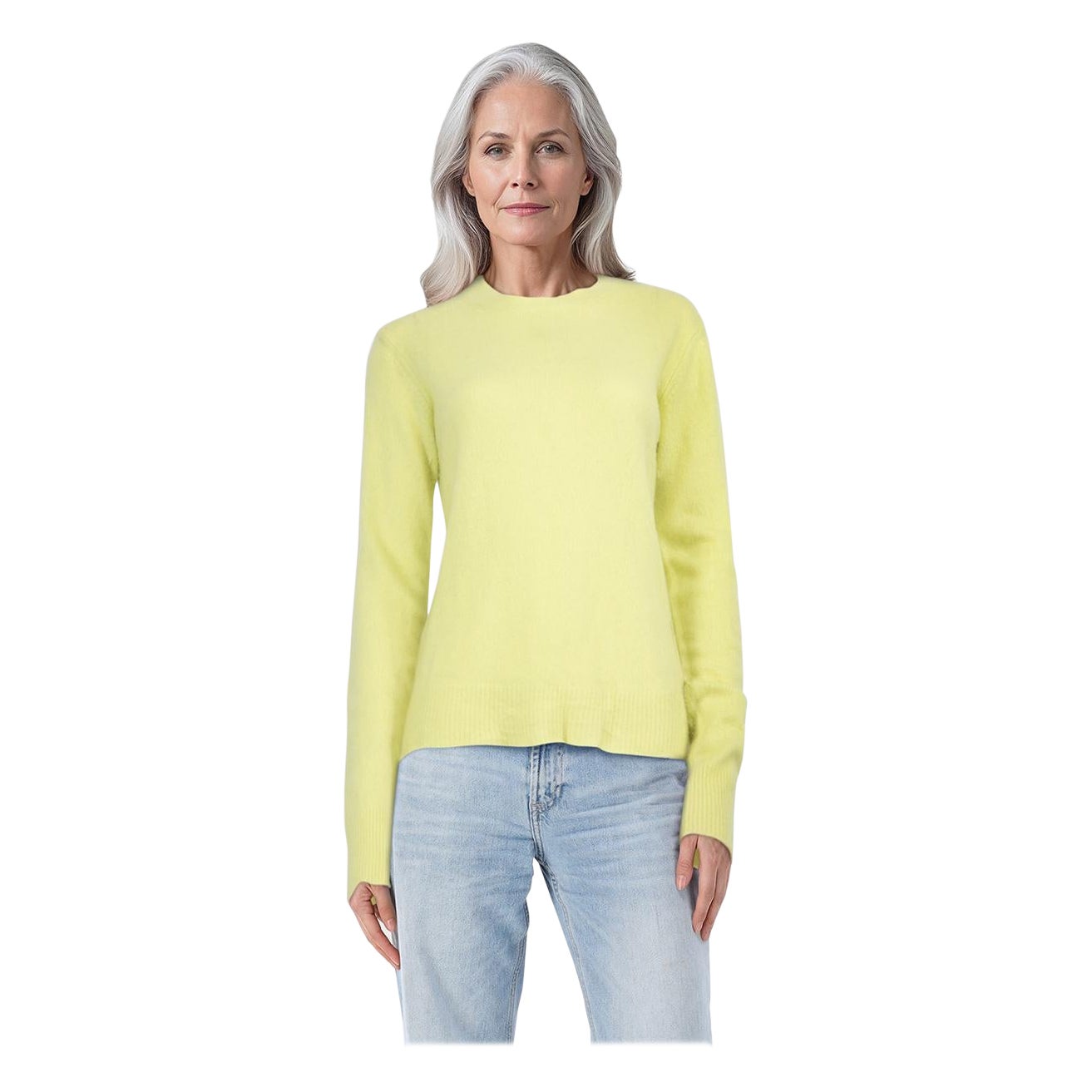 Bottega Veneta Lime Cashmere Jumper Size S For Sale