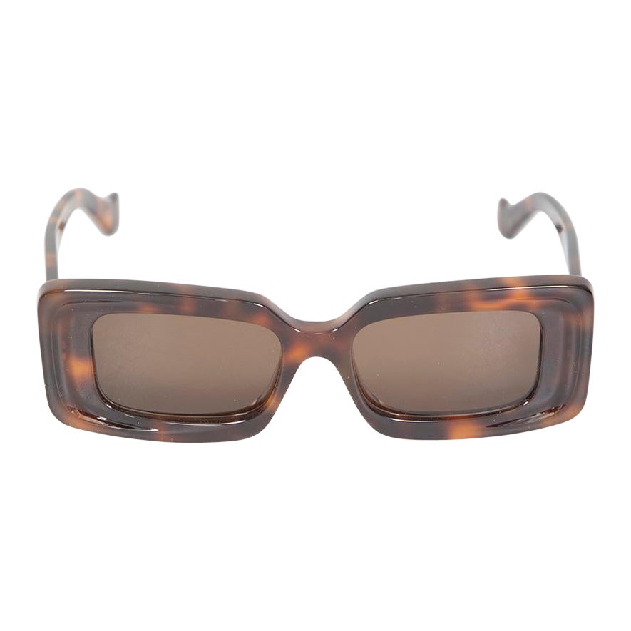 Loewe Shiny Dark Havana Anagram Sunglasses For Sale