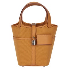 Hermès Sesame Swift And Toile Goeland Cargo Picotin Lock 18