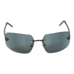 Chanel Black Rimless CC Sunglasses