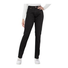 Versace Black Denim Embroidered Pocket Jeans Size XL