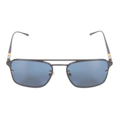 Burberry Navy Aviator Tinted Sunglasses