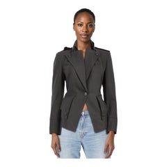 Vivienne Westwood Anglomania Grey Wool Long Sleeve Jacket Size S