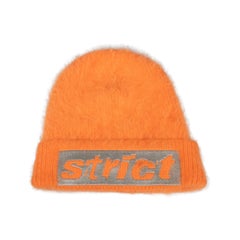 Alexander Wang Orange Brushed Wool Strict Beanie