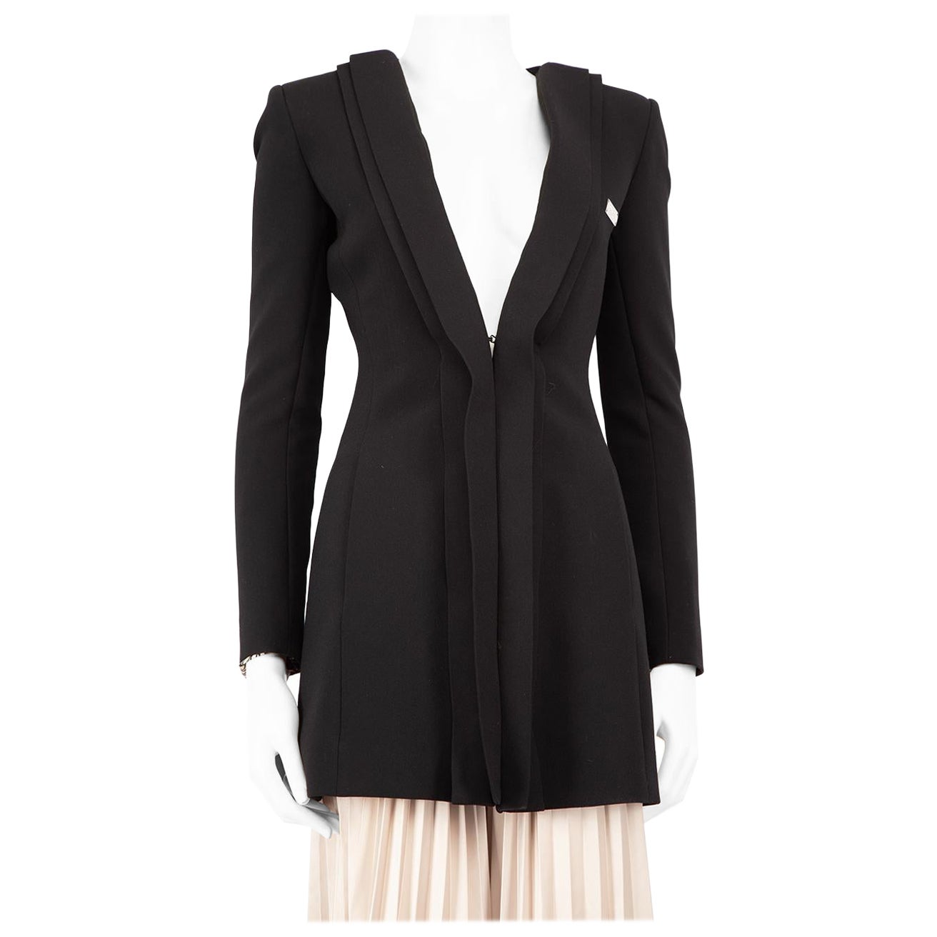 Philipp Plein Black Embellished Skull Blazer Size S For Sale