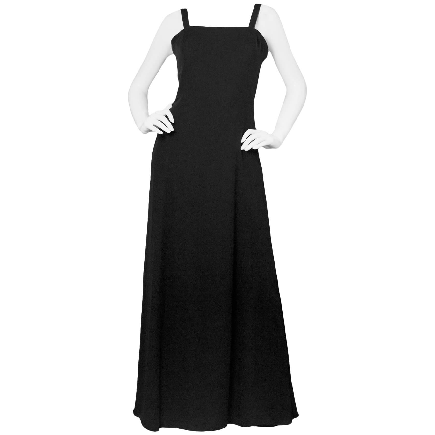 Armani Collezioni Black Gown Sz 8