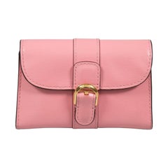 Delvaux Pink Leather Brillant Card Holder