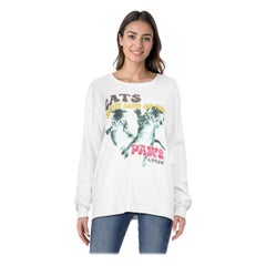 Loewe White Graphic Print Long Sleeve Top Size M