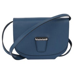 Hermès Bleu Saphir Evercolour Leather Mini Convoyeur Bag
