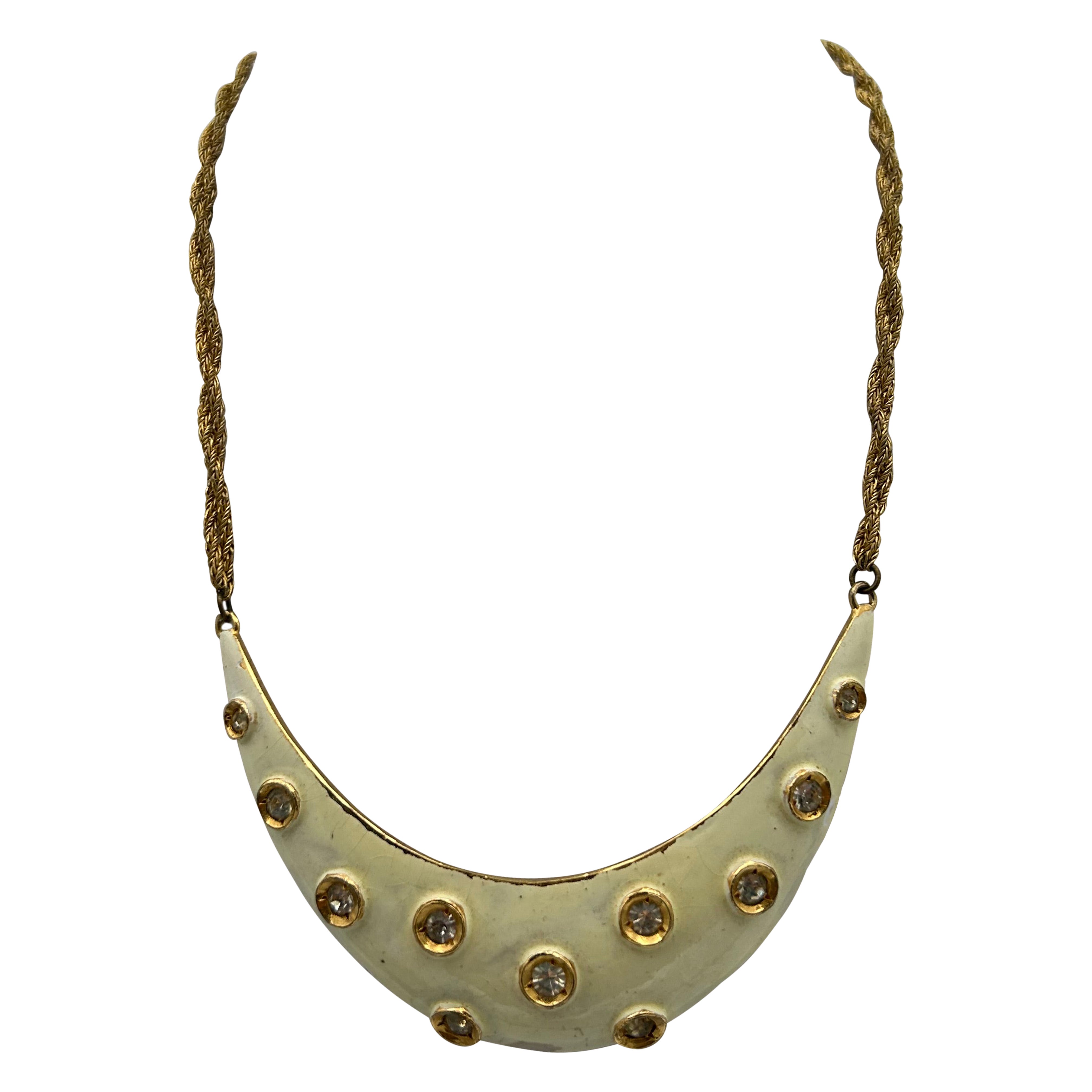 Pierre Cardin Statement Moon Necklace im Angebot