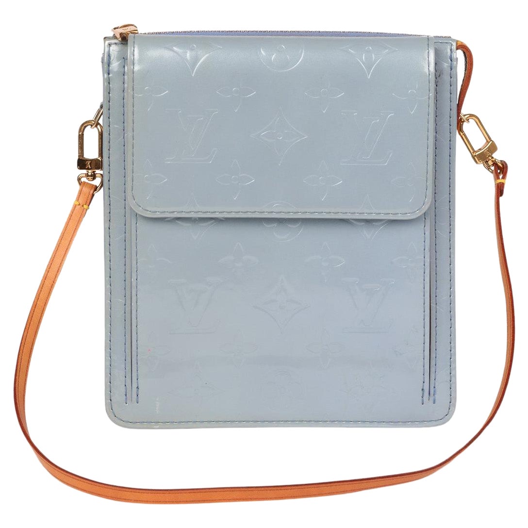 Louis Vuitton Lavander Monogram Vernis Leather Motto Pouch en venta
