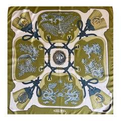 Used Hermès Scarf  "Tubas" 1991