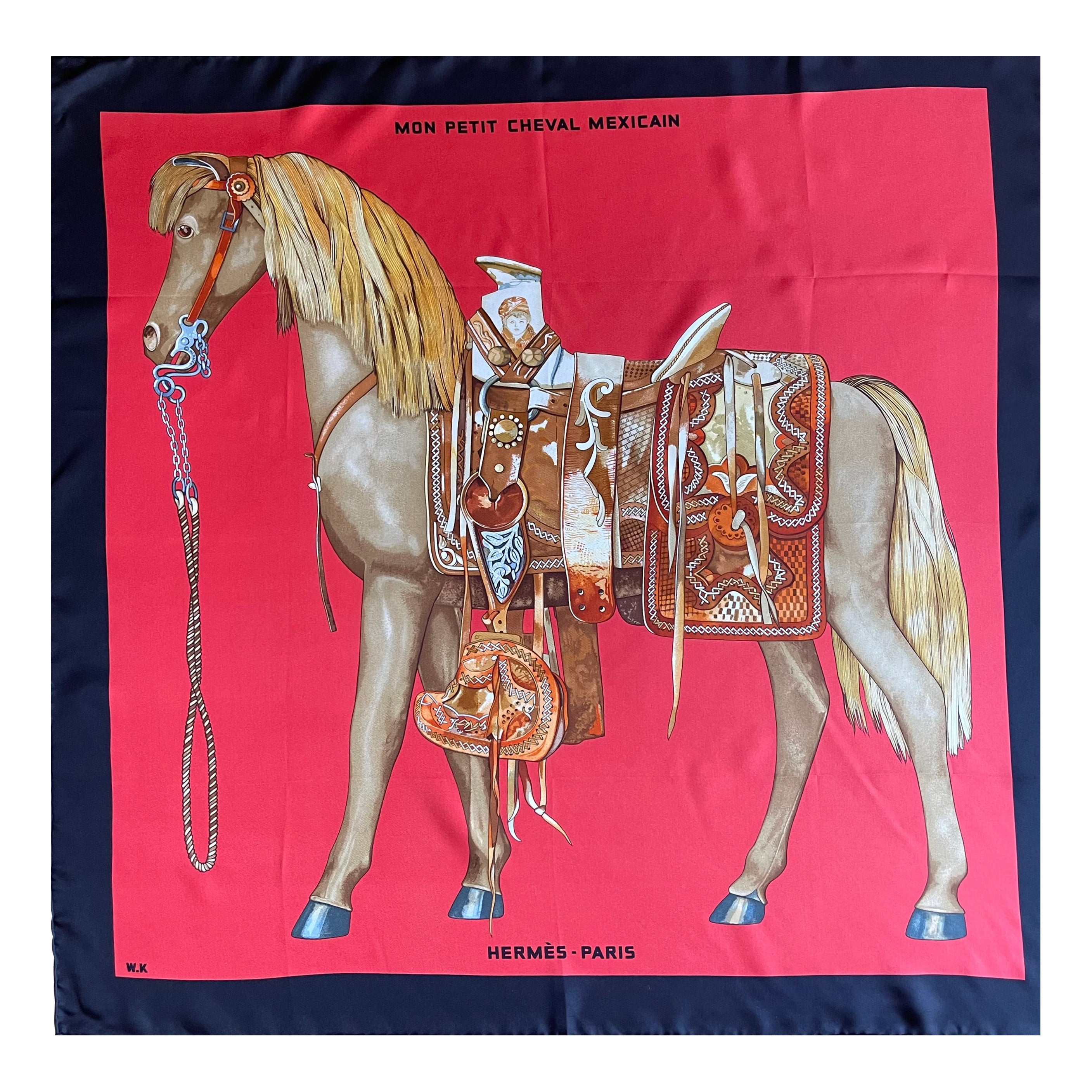 Hermès Scarf "Mon Petit Cheval Mexicain" 2009 en venta