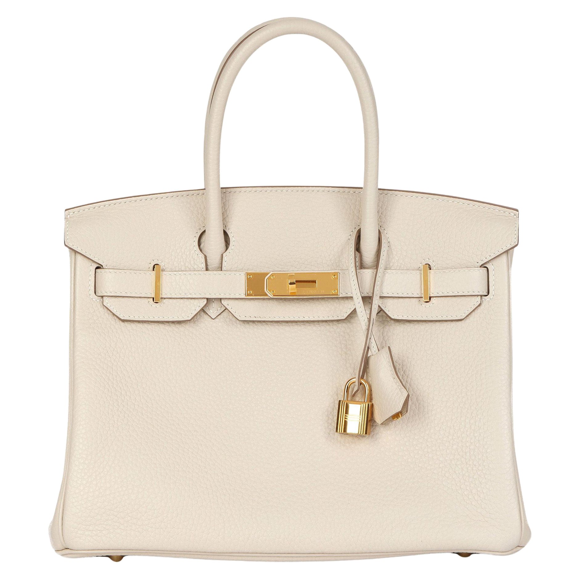Hermès Craie Togo Leather Birkin 30cm Retourne