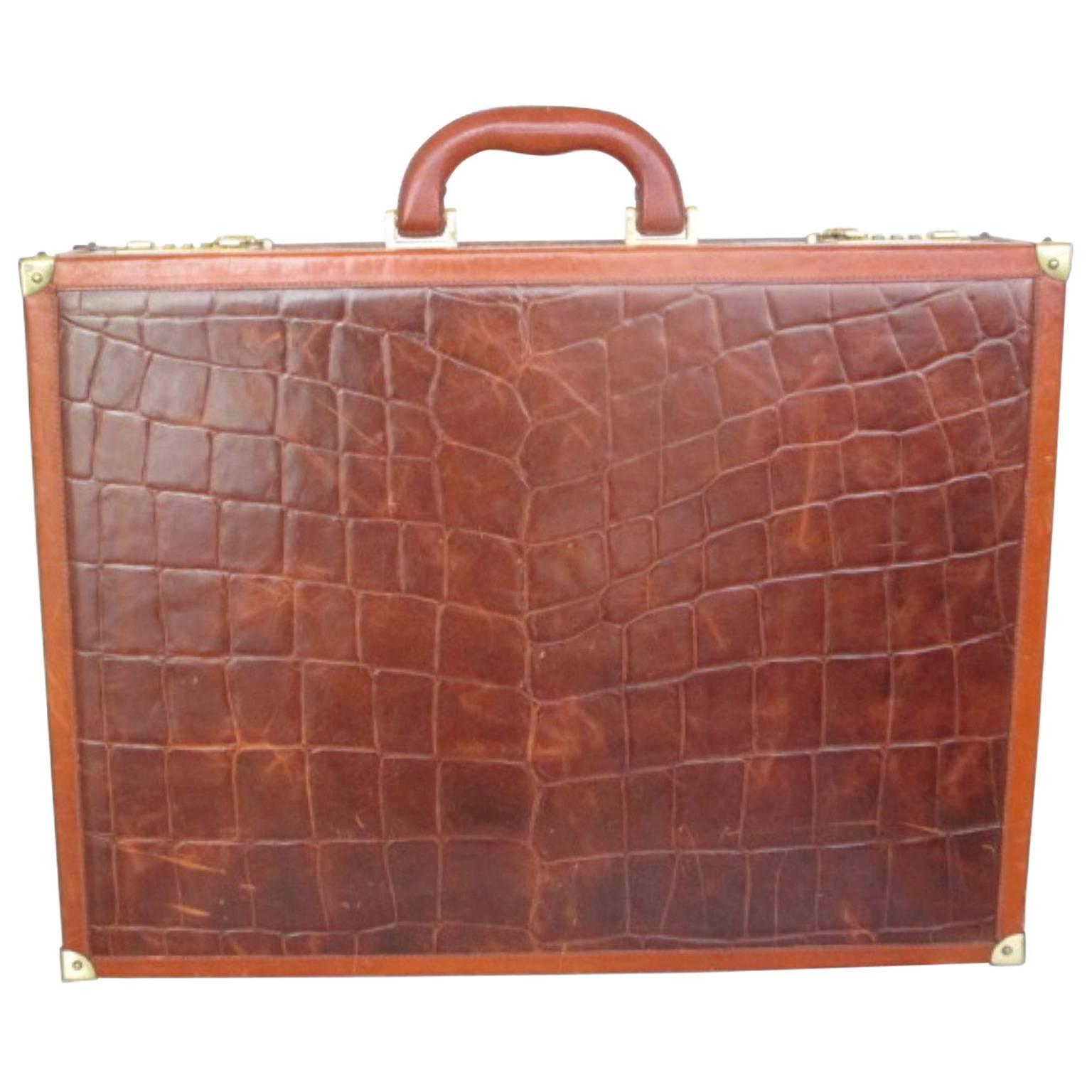 beautiful brown leather briefcase