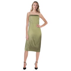 Reformation Green Silk Oaklie Midi Dress Size XS
