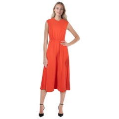 ME+EM Red Cut Out Back Midi Dress Size S
