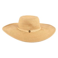 Melissa Odabash Beige Wide Brim Sunhat