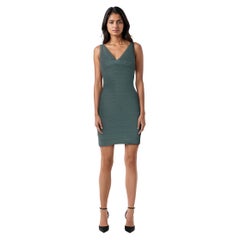 Herve Leger Green Bandage Mini Dress Size XS