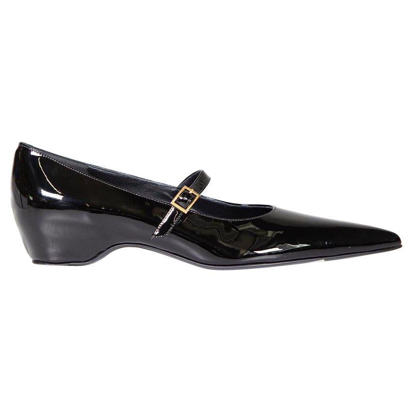 Tacones Khaite Negro Charol Sybil Mary Jane Talla IT 39.5 en venta