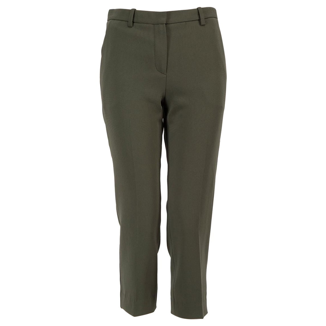 Pantalón Theory Caqui Slim Cropped Leg Talla XXXS en venta