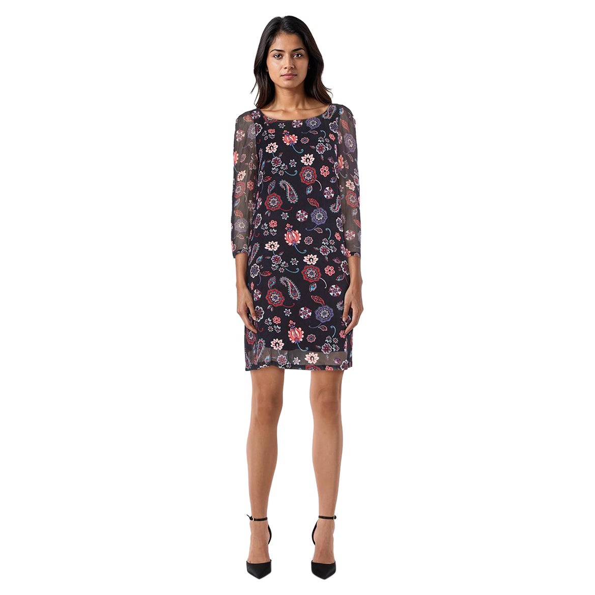 Claudie Pierlot Paisley & Floral Print Dress Size M For Sale