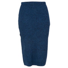 Diane Von Furstenberg Blue Pencil Skirt Size S