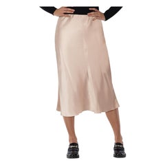 NANUSHKA Beige Midi Slip Skirt Size S