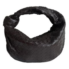 Bottega Veneta Teen Jodie Fondant Dark Chocolate Brown Leather