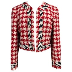 Moschino Cheap and Chic Vintage Houndstooth Jacket as seen on Princess Diana