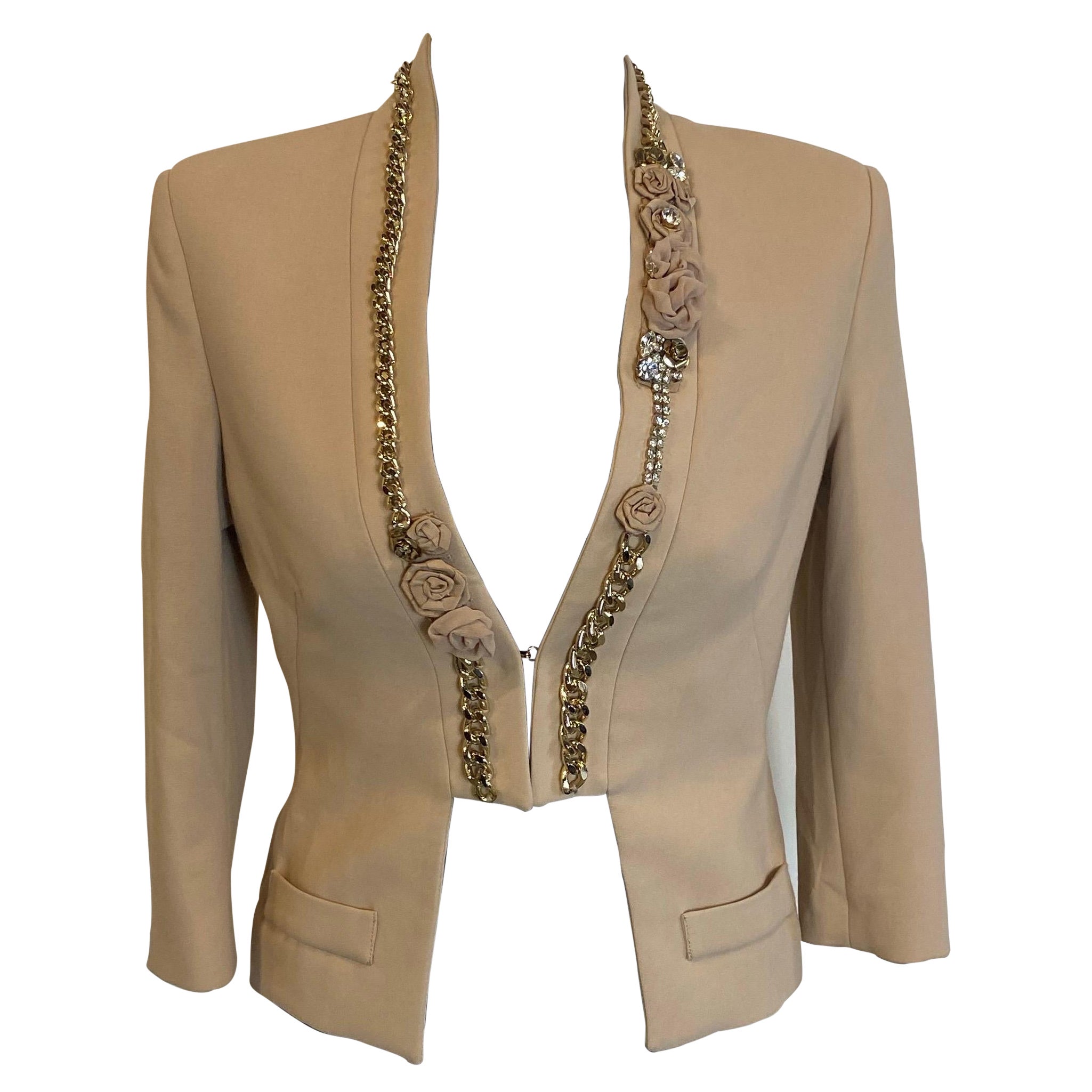 Beige jacket Elisabetta franchi For Sale