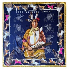 Hermès Silk Scarf "Pani La Shar Pawnee" 1984