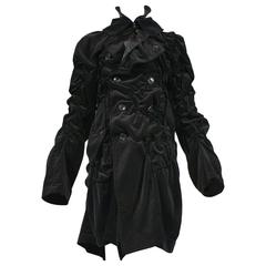 Vintage Comme des Garcons Bad Taste Black Velvet Coat 2008