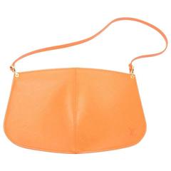 Louis Vuitton Pochette Demi Lune Orange  Epi Leather Hand Bag