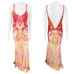 Roberto Cavalli Resort 2014 Unworn Embellished Leather Backless Evening Dress