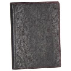 HERMES Schwarzes Leder AGENDA COVER Tagesplaner ORGANIZER