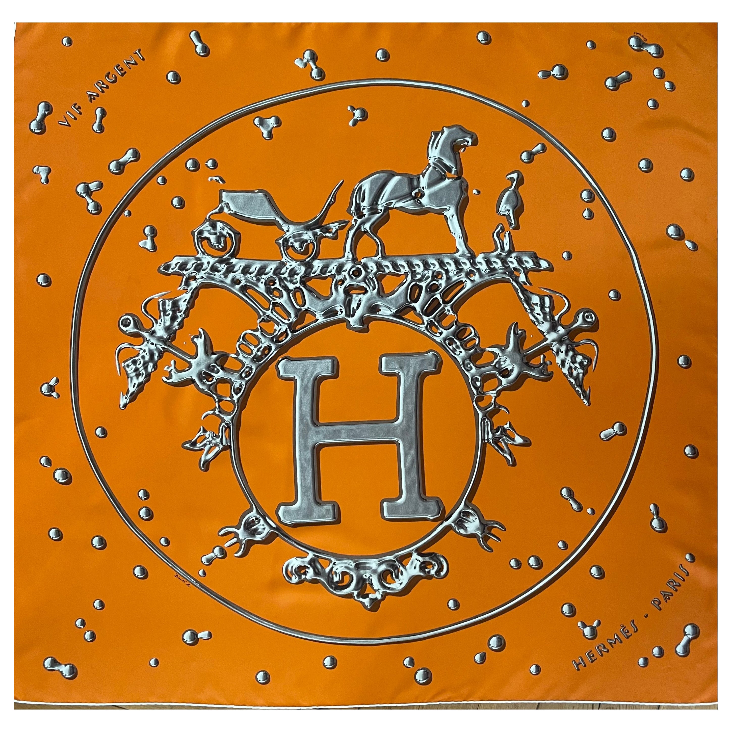 Hermès Scarf "Vif Argent" 2007