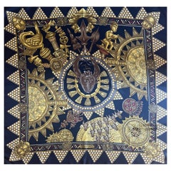Hermès Scarf "L'Or Des Chefs" 1997