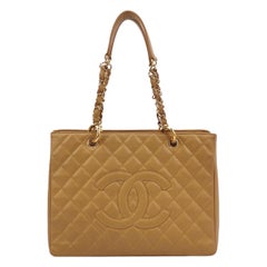 Chanel GST Grand Shopping Tote Camel Tan Caviar Leather PM, 2006-2008