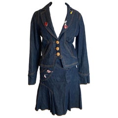 Jeans jacket with skirt GaetanoNavarra