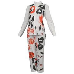 Comme des Garcons Eye Print Ensemble AW 2000 10