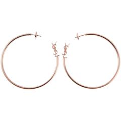 Gorgeous Large Saint Laurent Hoops