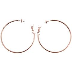 Gorgeous Large Saint Laurent Hoops