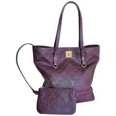 Louis Vuitton Purple Shuolder Bag Citadines PM in LV monogram Empreinte Leather